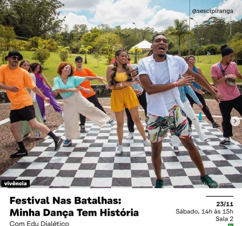 Imagem ilustrativa de Minha Dança tem História Sesc Ipiranga Novembro 2024